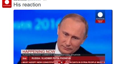 بالفيديو.. رد فعل بوتين على سؤال «هل سينقذ أردوغان من الغرق»