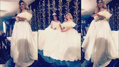 بالفيديو.. حليمة بولند بفستان «عروس» في حفل زفاف صديقتها