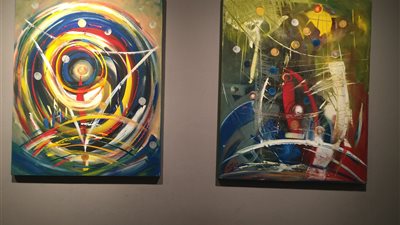 بالصور.. محسن منصور يفتتح «حوار المساحات» بقاعة صلاح طاهر