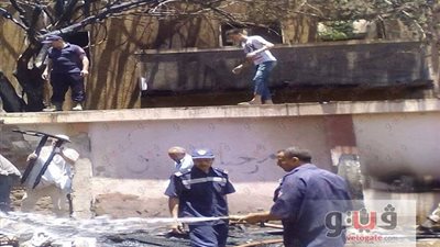 حريق بمدرسة إهناسيا الصناعية في بني سويف أثناء الامتحانات
