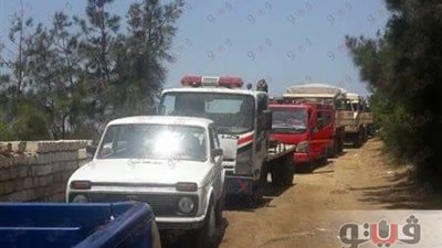 إزالة التعديات على 54 فدانا من أملاك الدولة في دمياط