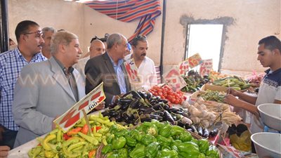 محافظ الإسماعيلية يتفقد معرض السلع والمواد الغذائية بالمنتزه