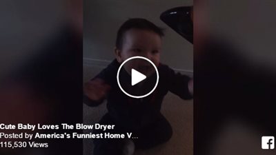 بالفيديو.. رد فعل طفل صغير لعبت أمه في شعره بـ«السشوار»