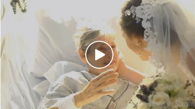 بالفيديو.. عروس تفاجئ جدتها المريضة بالمستشفى