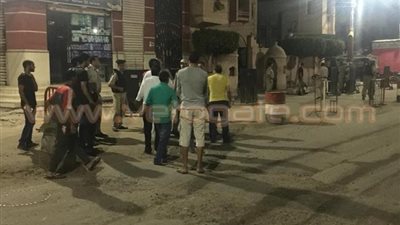 بالصور.. مجهولون يطلقون النار على قسم شرطة أولاد صقر بالشرقية