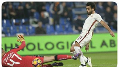 صحيفة إيطالية: محمد صلاح السهم المصري بطل روما