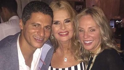 بالصور.. شيرين رضا تحضر حفل عيد ميلاد عمرو دياب