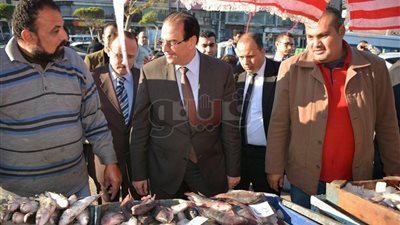 محافظ الدقهلية يشدد على الحفظ الجيد للأسماك وضبط الأسعار (صور)