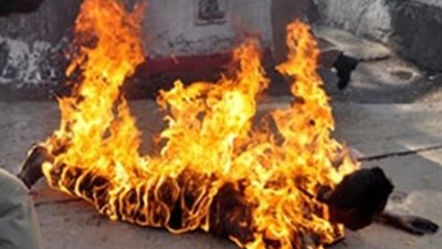 المتهم بحرق زوجته بالشرقية: أشعلت فيها النيران دون أن أشعر