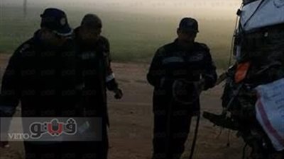 بالصور.. مصرع 4 أشخاص وإصابة 2 في حادث تصادم بالقليوبية