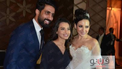 بالصور.. ساندي تحتفل بزفافها بحضور رامي جمال وكارمن سليمان