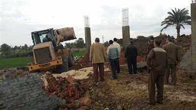 حملات لإزالة التعديات على الأراضي الزراعية بالشرقية