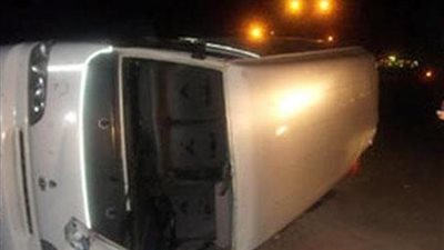 إصابة 8 أشخاص في انقلاب «ميكروباص» بسبب الأمطار في جنوب سيناء