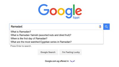 أكثر 10 أسئلة بحث عنها المصريون على «جوجل» في رمضان