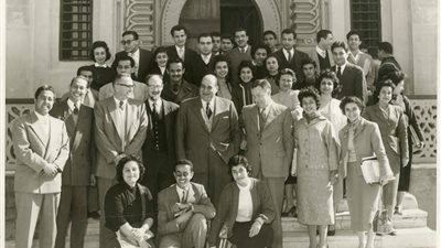 مصطفى أمين في ضيافة الجامعة الأمريكية