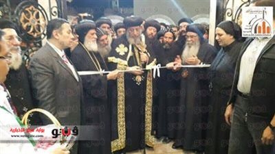 بالصور.. بابا الأقباط يستهل زيارته التاريخية للفيوم بافتتاح مركز ثقافى وصلاة تذكار