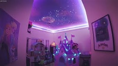 أب يستوحي ديكور غرفة ابنته من عالم ديزني (فيديو)