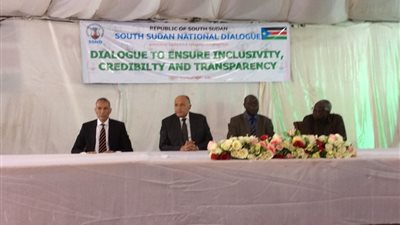 وزير الخارجية يلتقي قيادات لجنة تسيير الحوار الوطني في جنوب السودان