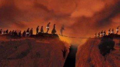 «الصراط» حاد زلق خطافه وأشواكه تقذف الناس في النار