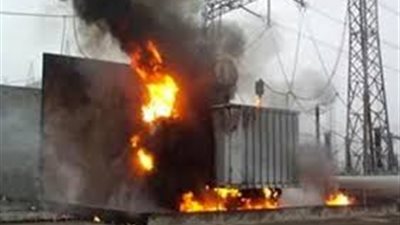 حريق في محول كهربائي بمشتول السوق بالشرقية