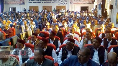 بالصور.. أهالي مطروح للسيسي: «عاش قائد المسيرة»