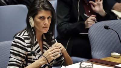 هايلي: روسيا جعلت من مجلس الأمن أضحوكة لخرقها الهدنة في الغوطة