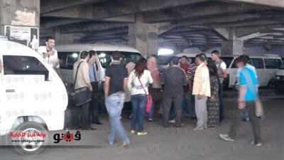 اشتباكات وتكدس مرورى بمواقف القليوبية