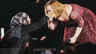 إنسانيات نجوم هوليوود تجاه المسلمين بعد «حظر الدخول».. «أديل» تقبل يد «محجبة» في حفل سيدني.. ليندسي لوهان تتحدى بزيارة مخيمات السوريين.. أنجلينا: المسلمون ليسوا إرهابيين.