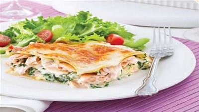 طريقة إعداد «لازانيا السلمون المدخن»