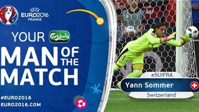 «سومر» رجل مباراة سويسرا وفرنسا بـ«يورو 2016»