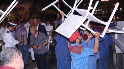 تشميع ١٥ «كافيه» مخالفا بزهراء المعادى