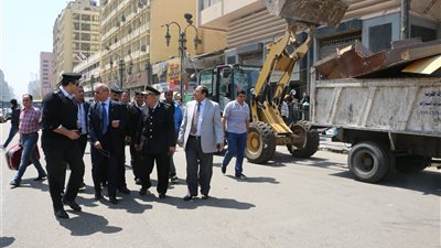 حملة مكبرة لرفع إشغالات ميدان رمسيس