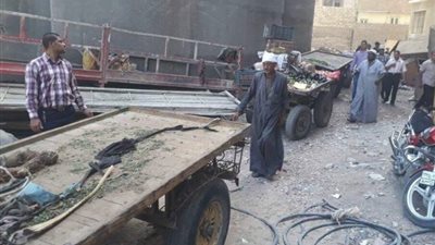 حصر عربات الكارو بحلوان تمهيدا لمصادرتها