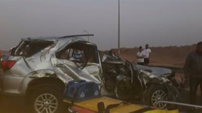 مصرع 3 أشخاص وإصابة اثنين في حادث بطريق بنجر السكر بالإسكندرية