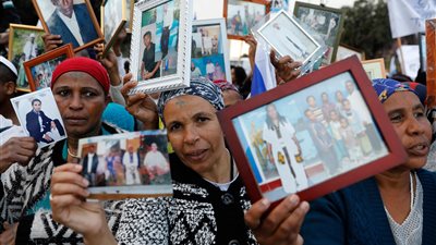 مظاهرات أمام الكنيست تطالب بدخول 8 آلاف يهودي إثيوبي لإسرائيل (صور)