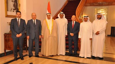 رئيس مجلس الدولة يبحث مع وفد كويتي سبل التعاون القضائي