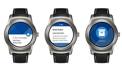 Outlook يصل للساعات الذكية عبر «أندرويد وير»