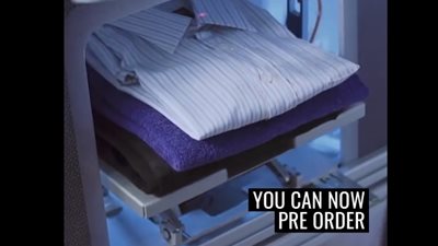 أحدث جهاز لطي الملابس في دقائق (فيديو)