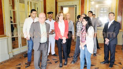 بالصور.. وزير الثقافة يتفقد قصر عائشة فهمي تمهيدا لافتتاحه