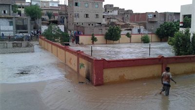 تأجيل الدراسة 3 أيام بالقرية المتضررة من السيول بسوهاج
