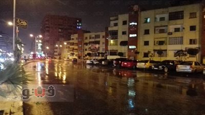 بالصور.. أمطار غزيرة وموجة طقس بارد في بورسعيد