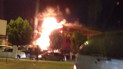 حريق في مطعم أسماك شهير بأسيوط