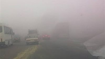 إغلاق طريق «إسكندرية الصحراوي» ومحور روض الفرج بسبب الشبورة المائية