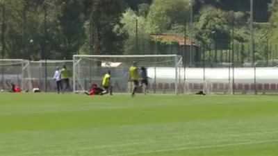 بالفيديو.. هدف رائع لمحمد صلاح في تدريبات روما قبل لقاء أتالانتا