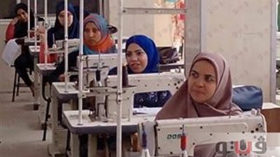 بالصور.. فعاليات التدريب العملي لبرنامج «الملابس الجاهزة» بالقليوبية