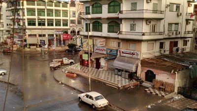 سقوط أمطار في دمياط