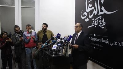 خالد علي يعلن الاستمرار في سباق انتخابات الرئاسة 2018 (صور)