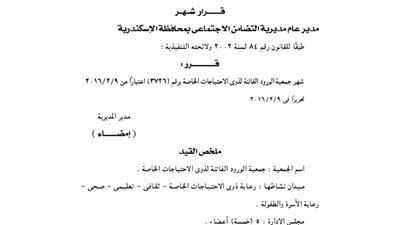 إشهار جمعية الورود الفاتنة لذوى الاحتياجات الخاصة