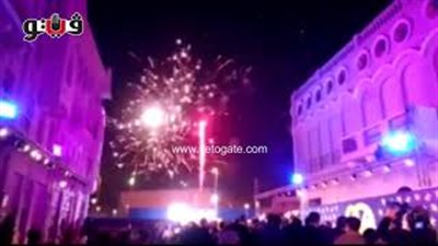 إطلاق الألعاب النارية في حفل مدينة الإنتاج الإعلامي (فيديو)