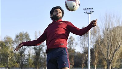 بالصور.. صلاح يختتم تدريباته مع روما استعدادا لمواجهة ليون